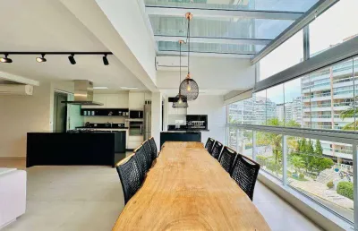 Apartamento com 3 dormitórios para alugar, 113 m² por r$ 3.000,00/dia - riviera de são lourenço - bertioga/sp