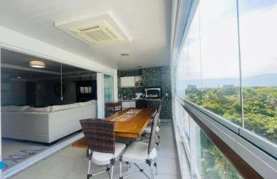 Apartamento com 4 dormitórios à venda, 154 m²  - riviera de são lourenço - bertioga/sp