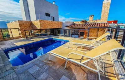 Cobertura com 3 dormitórios para alugar, 265 m²  - módulo 03 - caravelas - bertioga/sp