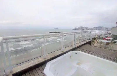 Cobertura à venda na praia de pitangueiras - guarujá -sp.