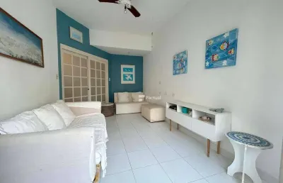 Apartamento com 1 dormitório à venda, 56 m² por r$ 350.000,00 - pitangueiras - guarujá/sp