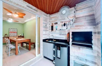 Apartamento alto padrão, localização privilegiada na praia das astúrias  guarujá / sp
