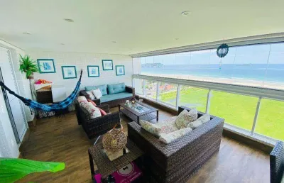 Apartamento com 4 dormitórios à venda, 169 m² por r$ 2.700.000,00 - enseada - guarujá/sp