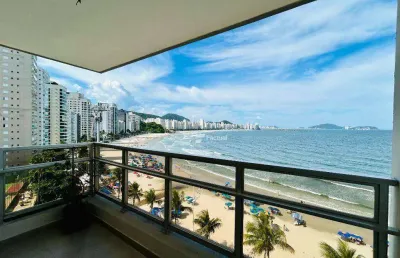Apartamento à venda frente mar na praia das astúrias - guarujá / sp.