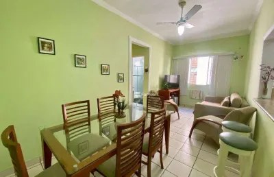 Apartamento com 2 dormitórios à venda, 60 m² por r$ 350.000,00 - astúrias - guarujá/sp