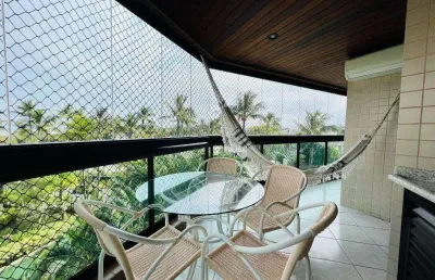 Apartamento com 3 dormitórios para alugar, 111 m²  - riviera módulo 6 - bertioga/sp