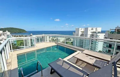 Cobertura com 4 dormitórios à venda, 263 m²  - riviera de são lourenço - bertioga/sp