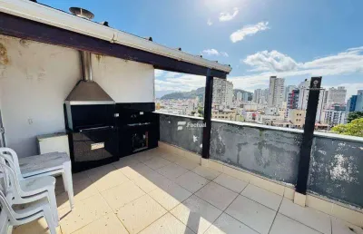 Cobertura duplex à venda na praia do tombo - guarujá/sp.