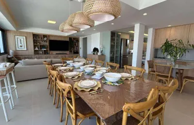 Cobertura com 5 dormitórios, 300 m² - venda por r$ 3.100.000,00 ou aluguel por r$ 4.000,00/dia - sorocotuba - guarujá/sp