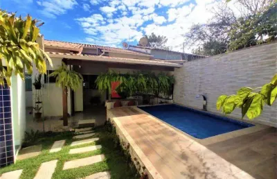 Casa no bairro lundcea - 03 quartos com suíte e piscina!!