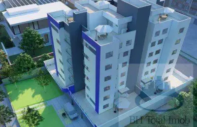 Apartamento com área privativa para venda em belo horizonte, santa branca, 2 dormitórios, 1 suíte, 1 banheiro, 2 vagas