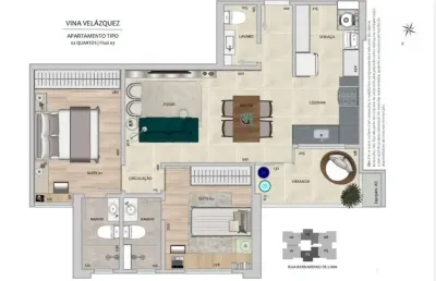 Apartamento para venda em belo horizonte, gutierrez, 2 dormitórios, 2 suítes, 2 banheiros, 1 vaga