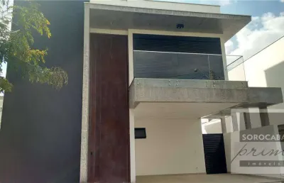 Sobrado com 4 dormitórios à venda, 285 m² por r$ 1.710.000 - condomínio mont blanc - sorocaba/sp, próximo ao shopping iguatemi.