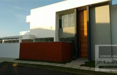 Sobrado com 5 dormitórios à venda, 311 m² por r$ 1.810.000 - condomínio mont blanc - sorocaba/sp, próximo ao shopping iguatemi.
