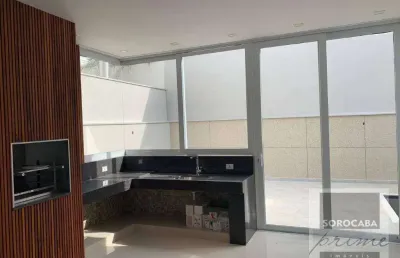 Sobrado com 3 dormitórios à venda, 269 m² por r$ 1.760.000 - condomínio mont blanc - sorocaba/sp, próximo ao shopping iguatemi.