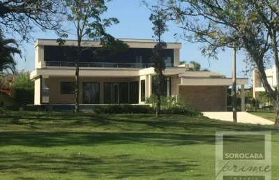 Maravilhoso sobrado à venda - lago azul condomínio e golfe clube -sorocaba-sp, excelente localização, condomínio de alto padrão.