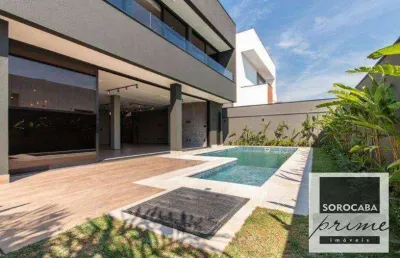 Sobrado com 4 dormitórios à venda, 410 m² por r$ 3.000.000,00 - alphaville nova esplanada i - votorantim/sp