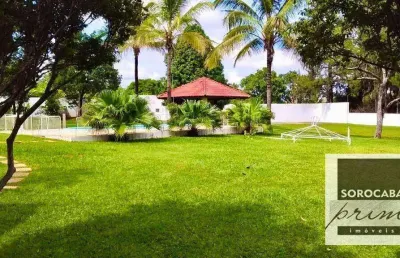 Chácara com 4 dormitórios, 5000 m² - venda por r$ 5.000.000,00 ou aluguel por r$ 12.625,00/mês - chácaras residenciais santa maria - votorantim/sp