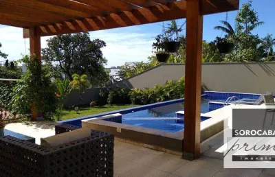 Casa com 4 dormitórios à venda, 405 m² por r$ 3.500.000,00 - parque reserva fazenda imperial - sorocaba/sp
