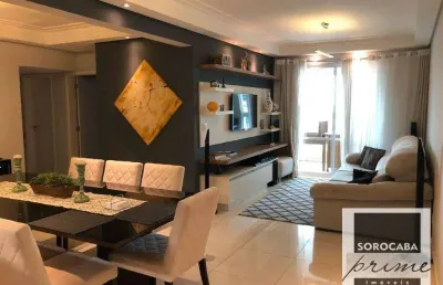 Apartamento com 3 dormitórios à venda, 136 m² por r$ 1.000.000,00 - edifício montanhan - sorocaba/sp