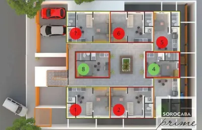 Apartamento com 1 dormitório à venda, 21 m² por r$ 150.000,00 - jardim novo horizonte - sorocaba/sp