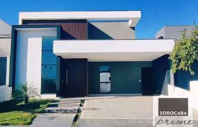 Casa com 3  suítes , 181 m² - venda por r$ 1.480.000 ou aluguel por r$ 9.246/mês - condominio le france - sorocaba/sp