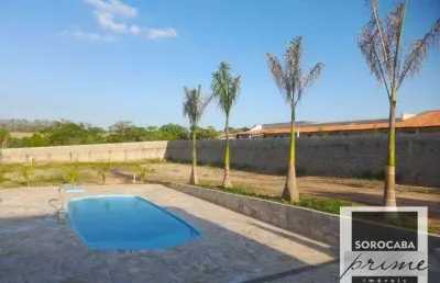Chácara com 1 dormitório à venda, 1000 m² por r$ 350.000 - caguaçu - sorocaba/sp
