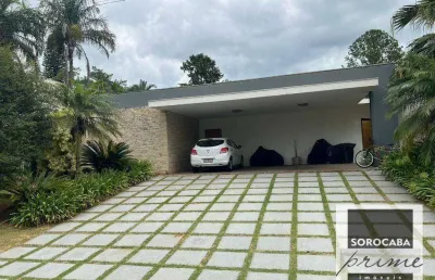 Casa com 3 dormitórios ( 2 suítes)  à venda, 445 m² por r$ 3.900.000 - condomínio lago azul - araçoiaba da serra/sp