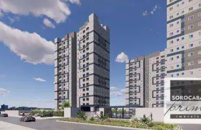 Apartamento lançamento com 2 dormitórios ( sendo 1 suíte) à venda, 47 m²- jardim novo mundo - sorocaba/sp
