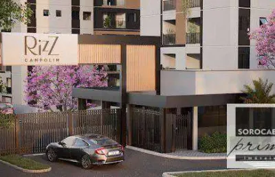 Apartamento lançamento com 2 dormitórios ( sendo 1 suíte )  à venda, 61 m²  - rizz vitta - parque campolim - sorocaba/sp