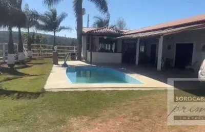Chácara com 3 dormitórios à venda, 1200 m² por r$ 850.000,00 - inhayba - sorocaba/sp