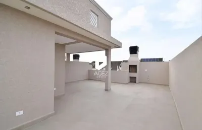 Sobrado novo em condomínio, com 03 quartos 02 vagas e terraço amplo no boqueirão