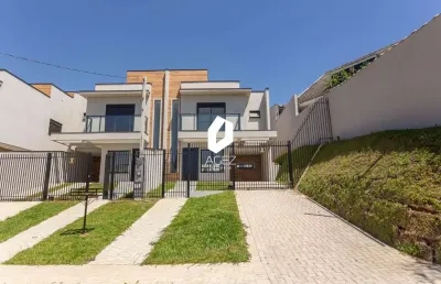 Sobrado novo com 03 quartos um suíte e quintal - bairro atuba!