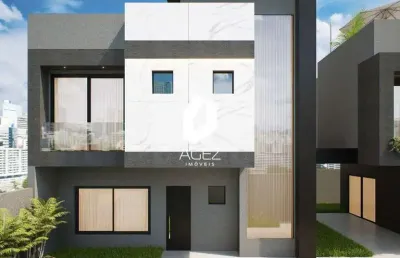 Sobrado novo no boqueirão com terraço e quintal - 03 quartos suíte 02 vagas!
