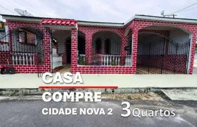 Vendo casa de 3 quartos na cidade nova ii, com 244m2 em manaus