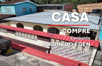 Vendo casa no conjunto jardim do éden,, 3 quartos, 189,83m², no alvorada, manaus