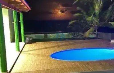 Casa de praia em rio do fogo - casa padrão/ casa de praia/ casa com piscina à beira-mar em rio do fogo