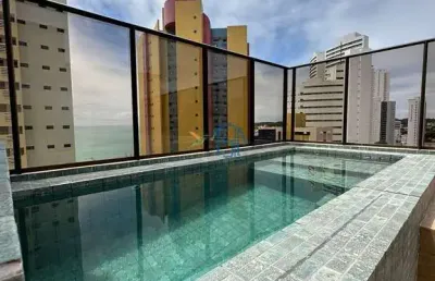 Condomínio cacau flat - oportunidade apartamento em ponta negra/natal rn/cobertura duplex/condomínio cacau flat