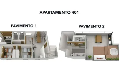 Cobertura à venda, 1 quarto, 2 vagas, araguaia - belo horizonte/mg