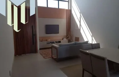 Casa em condomínio damha à venda com 03 suítes, piscina, ar condicionado, rica em planejados, quadras, salão de festas ,ronda e portaria 24hrs.