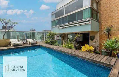 Cobertura com 3 suítes, 454 m² - venda por r$ 7.000.000 ou aluguel por r$ 30.772/mês - perdizes - são paulo/sp