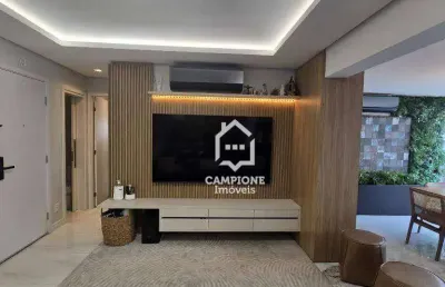 Apartamento com 3 dormitórios à venda, 136 m² por r$ 2.100.000 - jerivás - vila anastácio