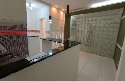 Sala living com 1 quarto, boqueirão, santos, cod: 9191