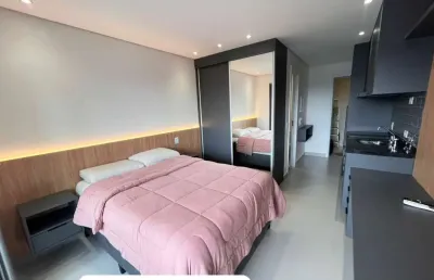 Studio mobiliado com ar condicionado no metro butantã fl48