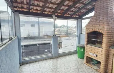 Sobrado 2 dormitorios, 1 vaga, sala de estar, lavabo, varanda com churraqueira.fl58