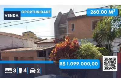 Sobrado com 260m² - 3 quartos à venda -- vila universitária