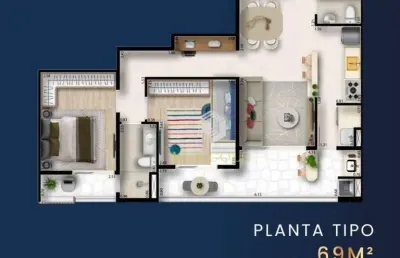 Apartamento com 2 dormitórios à venda, 69 m² por r$ 618.000,00 - jardim das nações - taubaté/sp
