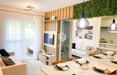 Apartamento com 2 dormitórios à venda, 47 m² por r$ 272.000,00 - jardim gurilândia - taubaté/sp