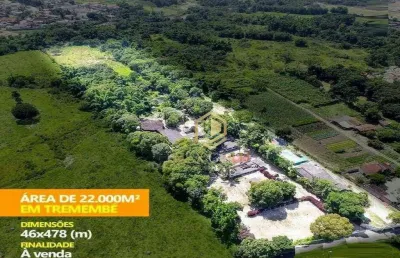 Terreno à venda, 22000 m² por r$ 4.400.000,00 - bairro dos guedes - tremembé/sp