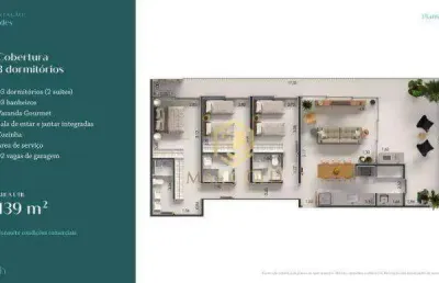 Apartamento com 3 dormitórios à venda, 139 m² por r$ 1.517.195,00 - tenório - ubatuba/sp